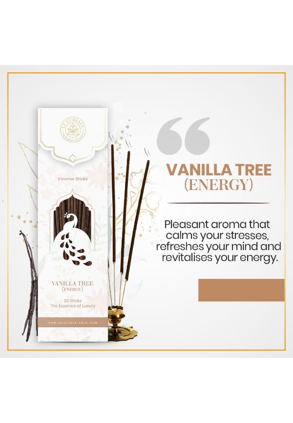 Vanilla Fragrance Natural and Non-Toxic Incense Sticks – thumbnail 3