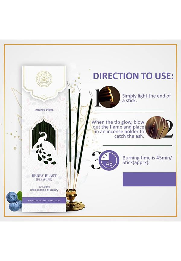 Berry Blast Fragrance Natural and Non-Toxic Incense Sticks – thumbnail 3