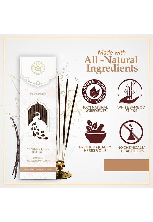 Vanilla Fragrance Natural and Non-Toxic Incense Sticks – thumbnail 4