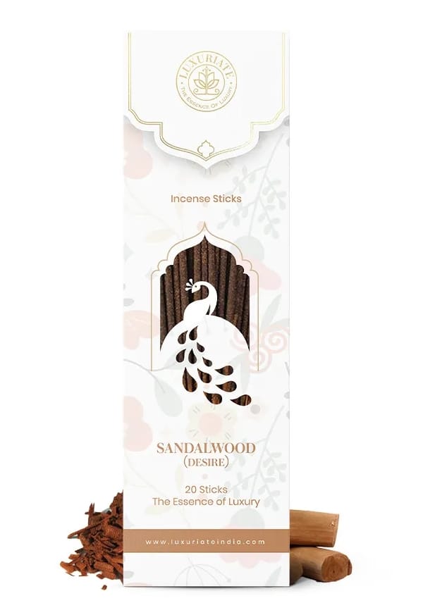 Sandalwood Ayurvedic,Organic,Natural and Non-Toxic Incense Sticks-Great for Yoga, Meditation, Prayer, Home Fragrance, and as Air Purifie,(Contains 20 Incense Sticks/Natural Agarbatti) Sandalwood Ayurvedic,Organic,Natural and Non-Toxic Incense Sticks-Great for Yoga, Meditation, Prayer, Home Fragrance, and as Air Purifie,(Contains 20 Incense Sticks/Natural Agarbatti)