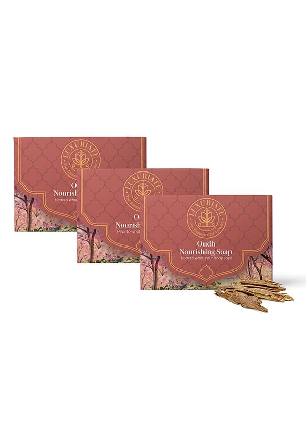 Naturally Oudh Nourshing Winter Soap for Men and Women, 125 gm[ combo pack of 3 pcs]