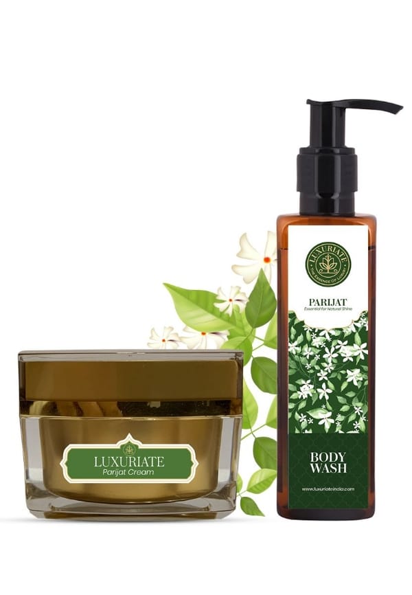 combo of Parijat body wash and Parijat cream combo pack of 2 pcs combo of Parijat body wash and Parijat cream combo pack of 2 pcs