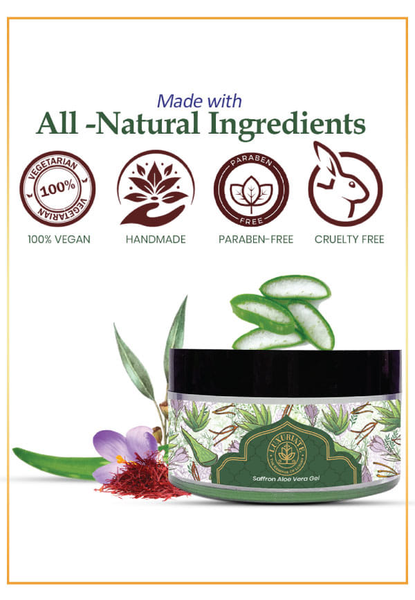 100% Pure Natural Organic Aloe Vera Saffron Strands Gel – thumbnail 4