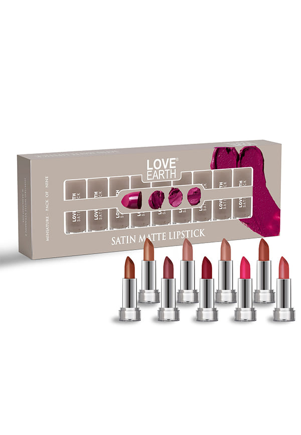 Satin Matte Lipstick - Pack Of 9