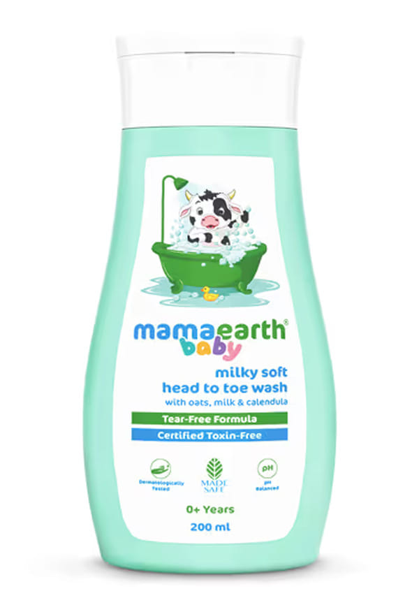 Milky Soft Head to Toe Wash With Oats, Milk, and Calendula for Babies