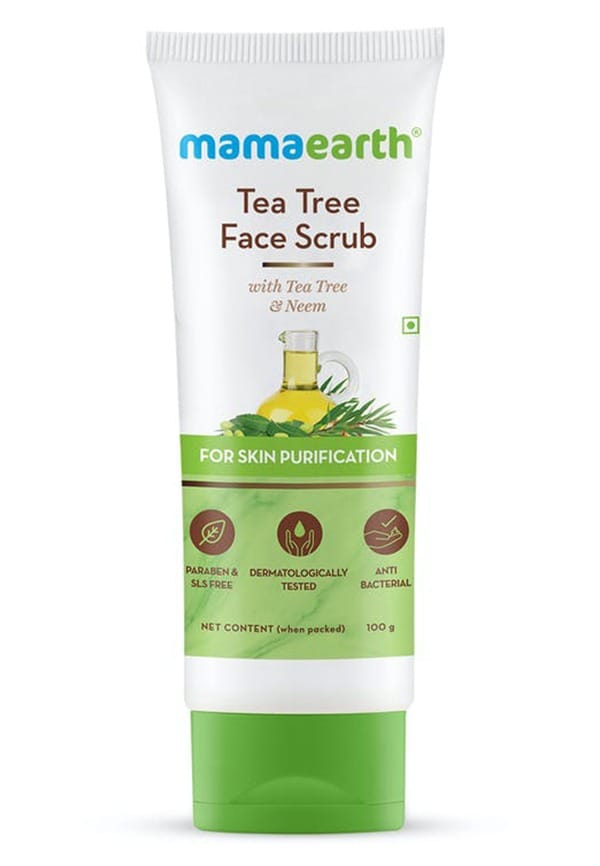 Tea Tree Face Scrub With Tea Tree And Neem For Skin Purification