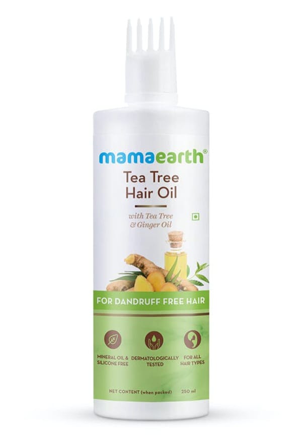 Tea Tree Hair Oil With Tea Tree Oil & Ginger For Dandruff-Free Hair