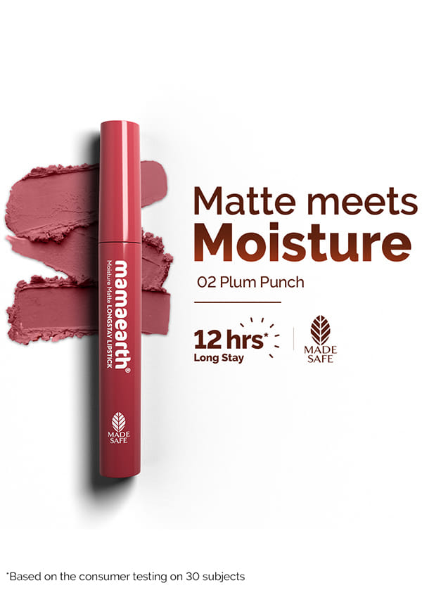 Moisture Matte Longstay Lipstick with Avocado Oil & Vitamin E Moisture Matte Longstay Lipstick with Avocado Oil & Vitamin E
