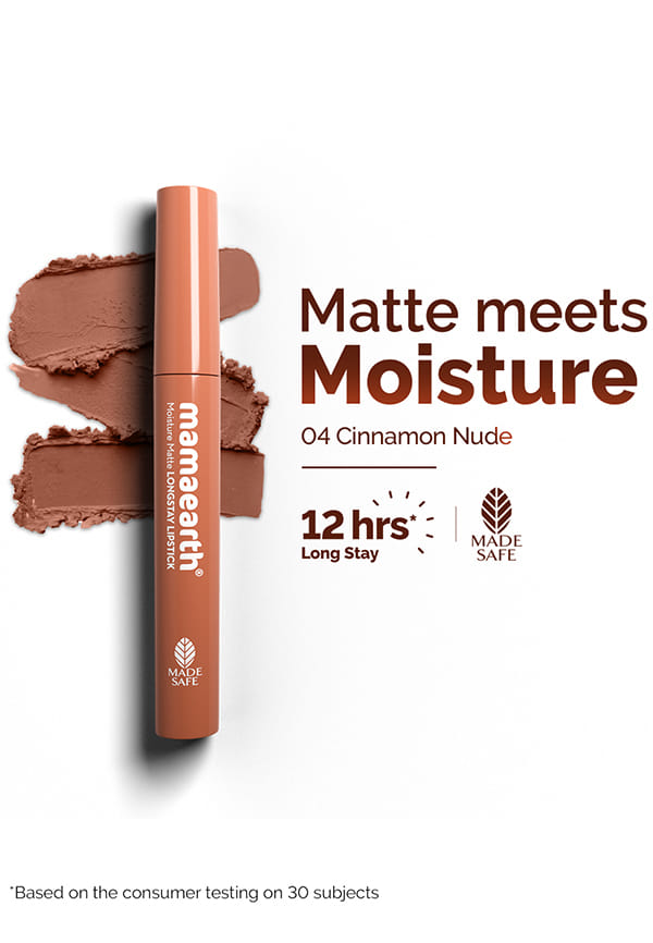 Moisture Matte Longstay Lipstick with Avocado Oil & Vitamin E Moisture Matte Longstay Lipstick with Avocado Oil & Vitamin E