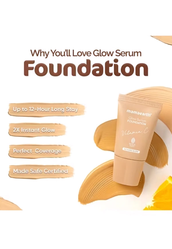 Glow Serum Foundation Mini Tube with Vitamin C & Turmeric – thumbnail 2