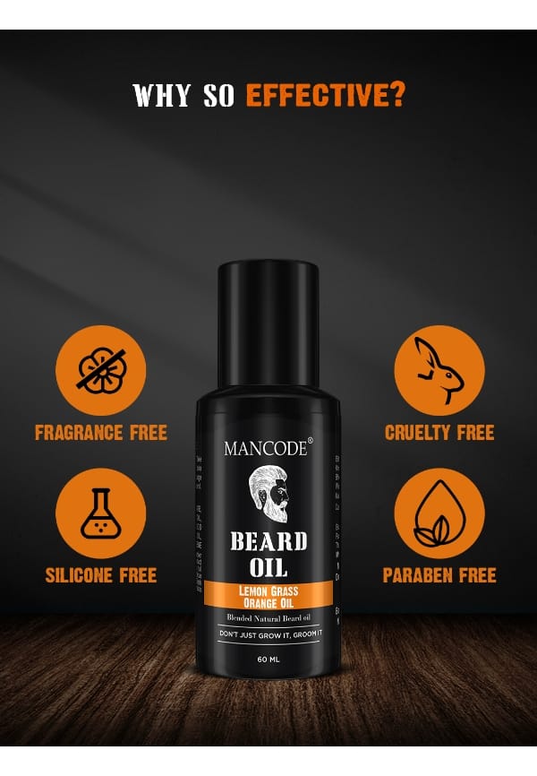 Beard Oil - Lemon Grass & Orange Oil – thumbnail 3