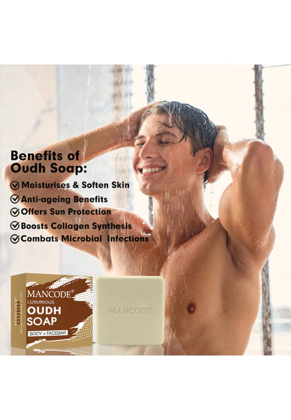 Oudh Perfume Soap Luxurious Body + Face Bar – thumbnail 3