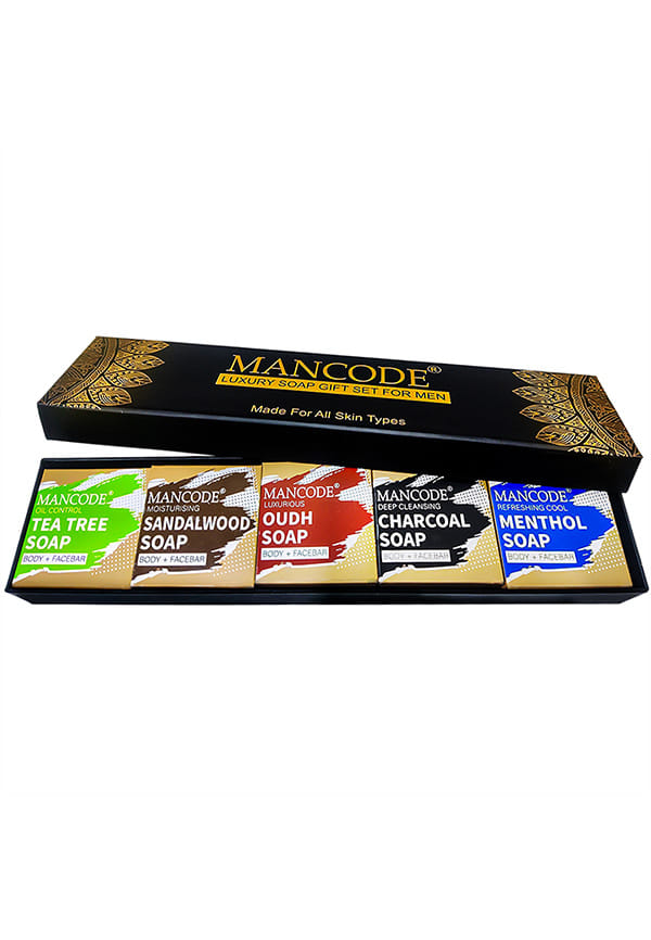 Luxury Methoal, Charcoal, Oudh, Sandalwood, Tea Tree Soap Gift Set Luxury Methoal, Charcoal, Oudh, Sandalwood, Tea Tree Soap Gift Set