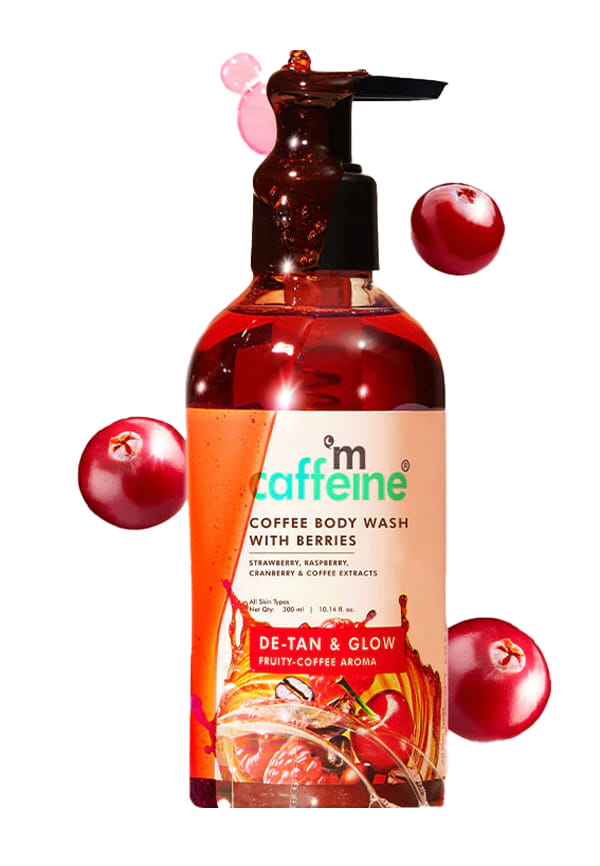 Coffee & Berries Body Wash for Soft, Glowing Skin and Tan Removal