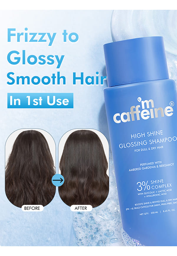 High Shine Glossing Shampoo with 3% Shine Complex - With Glycolic Acid & Hyaluronic Acid for Smooth, Frizz-Free Hair + Guava Tini De-Tan Body Wash |Reduces dark spots & evens skin – thumbnail 2