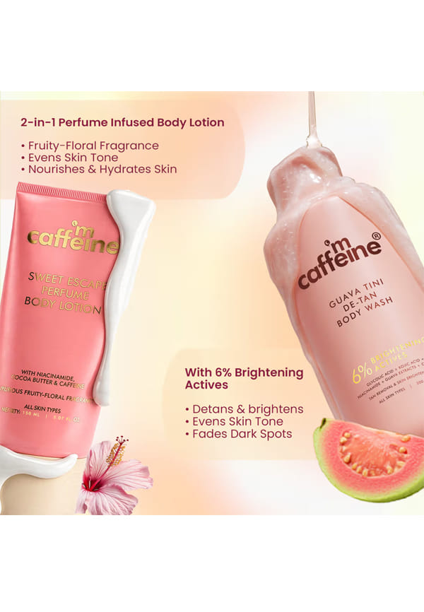 Floral-Fresh & Luxe Body Care Duo - Sweet Escape Body Lotion & Guava Tini De-Tan Body Wash – thumbnail 2