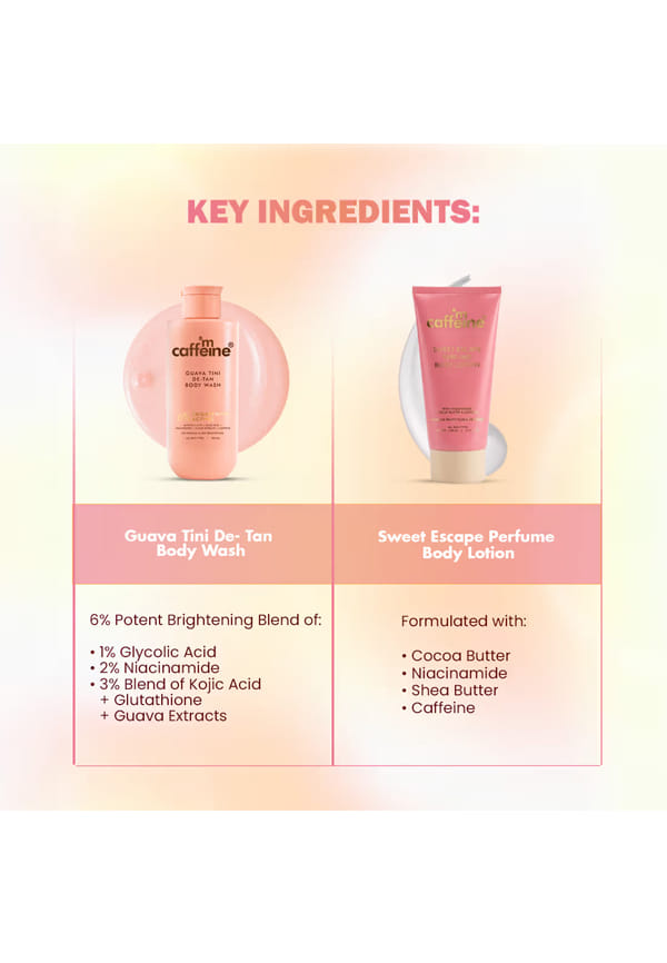 Floral-Fresh & Luxe Body Care Duo - Sweet Escape Body Lotion & Guava Tini De-Tan Body Wash – thumbnail 3