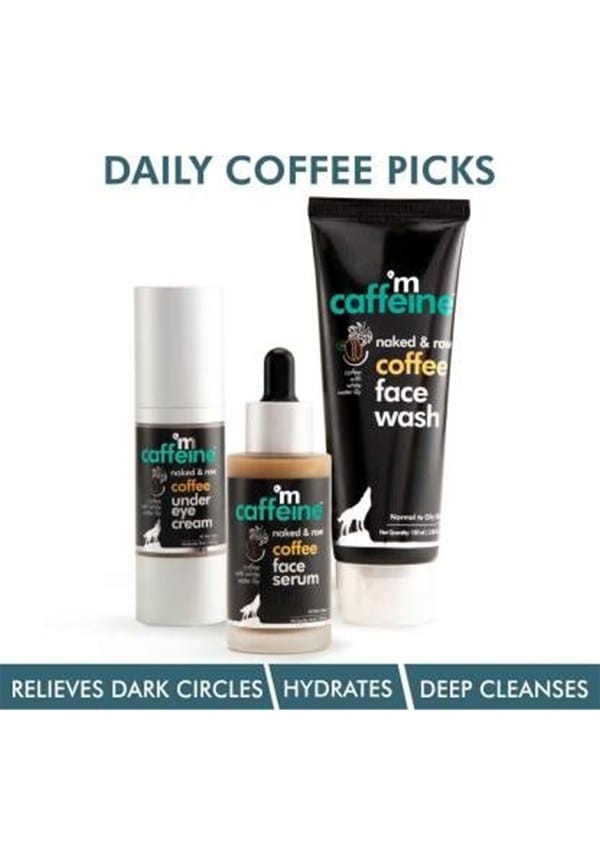 Daily Coffee Picks with Face Wash, Face Serum & Under Eye Cream