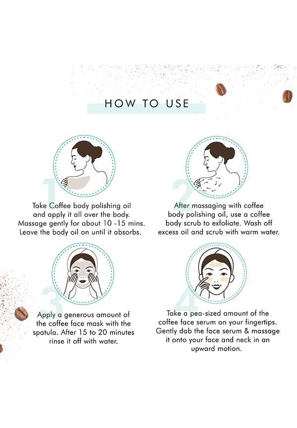 Must-Have Coffee Winter Skincare Set with Face Mask, Body Scrub, Body Oil & Serum – thumbnail 5