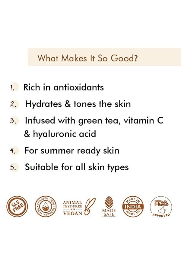 Summer Friendly Green Tea Face Purifying Kit with Face Serum, Face Wash & Scrub – thumbnail 3