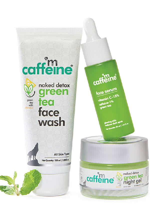 Green Tea Face Glow Night Routine