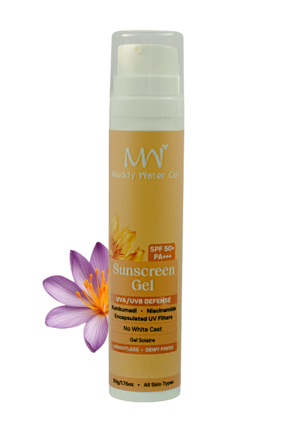 Sunscreen Gel SPF 50+ PA+++, UVA/UVB Protection With Niacinamide & Kumkumadi