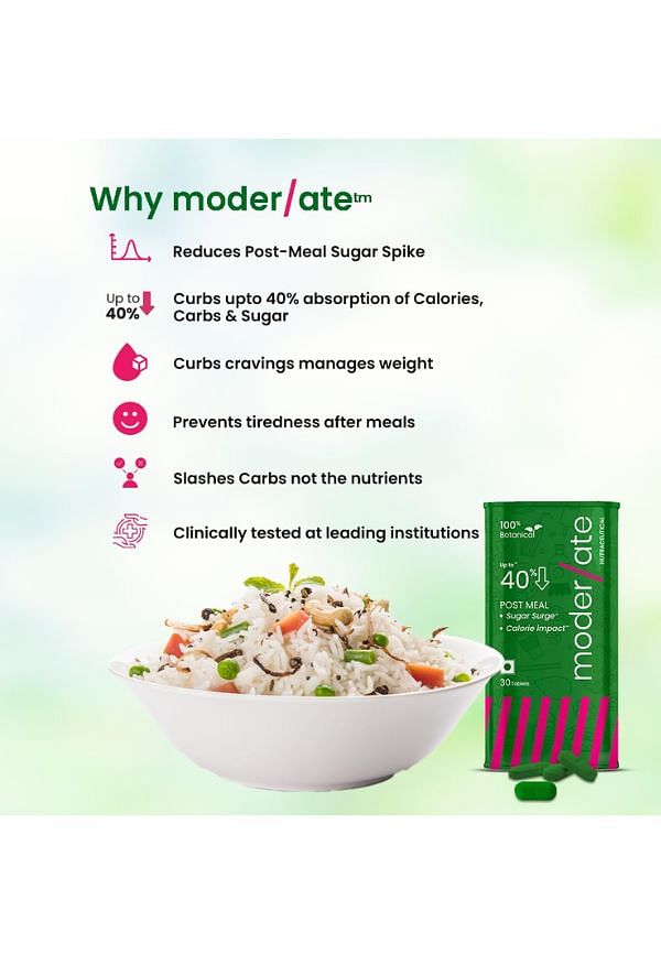 Moderate 100% Botanical Pre-Meal Supplement