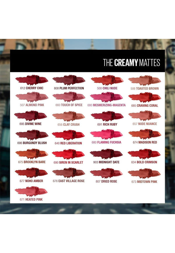 Color Sensational Creamy Matte Lipstick – thumbnail 5