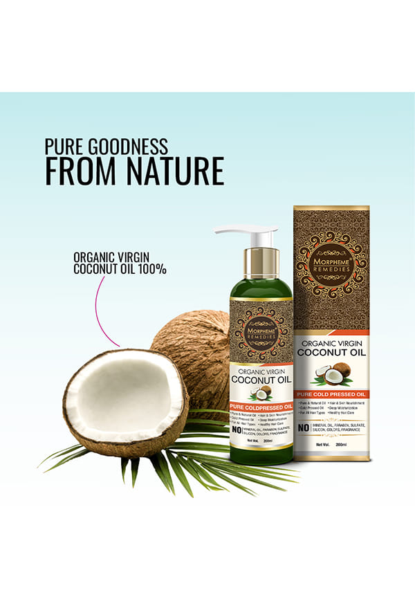 Pure Organic Virgin Coconut Oil (Coldpressed) For Hair, Body, Skin Care, Massage – thumbnail 4