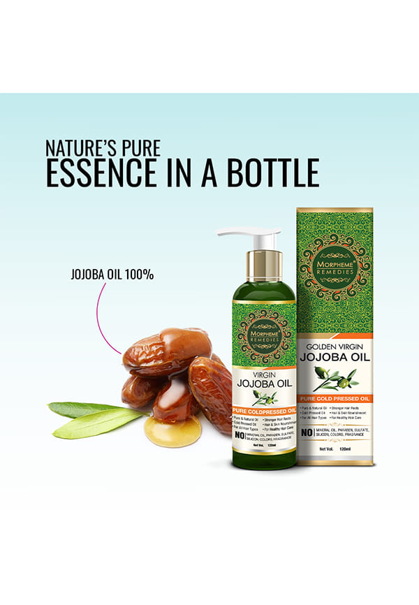 Pure Virgin Golden Jojoba Oil (Coldpressed) For Hair, Body, Skin Care – thumbnail 4