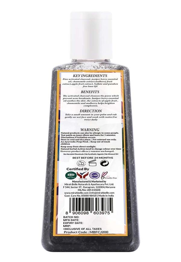 Charcoal & Juniper Berry Oily Skin Face Wash – thumbnail 2