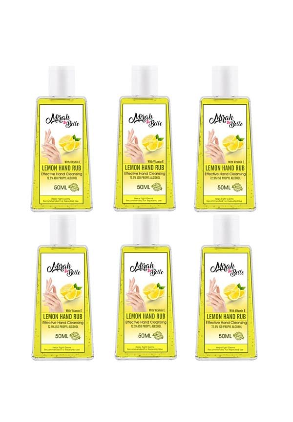 Lemon Hand Rub Sanitizer (With Vitamin E)