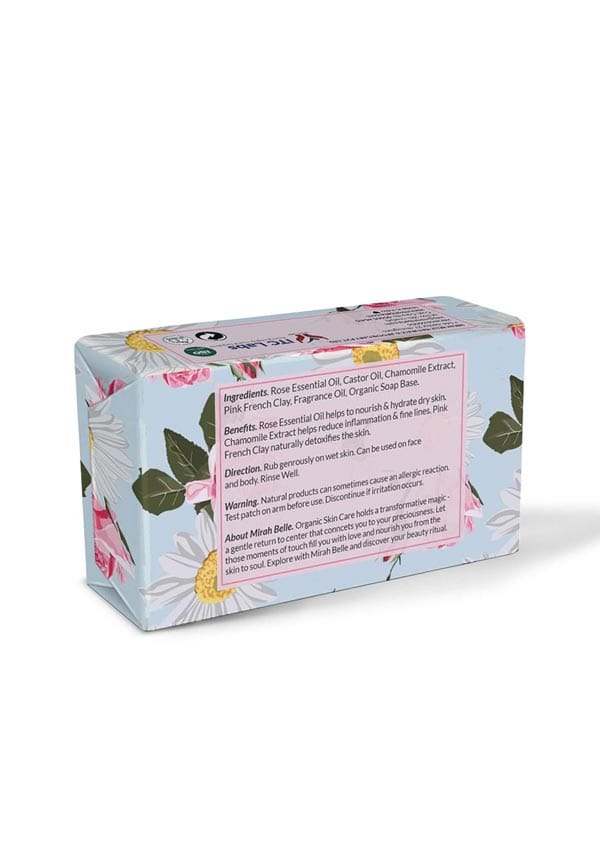 Organic Rose Chamomile Softening Soap Bar – thumbnail 2