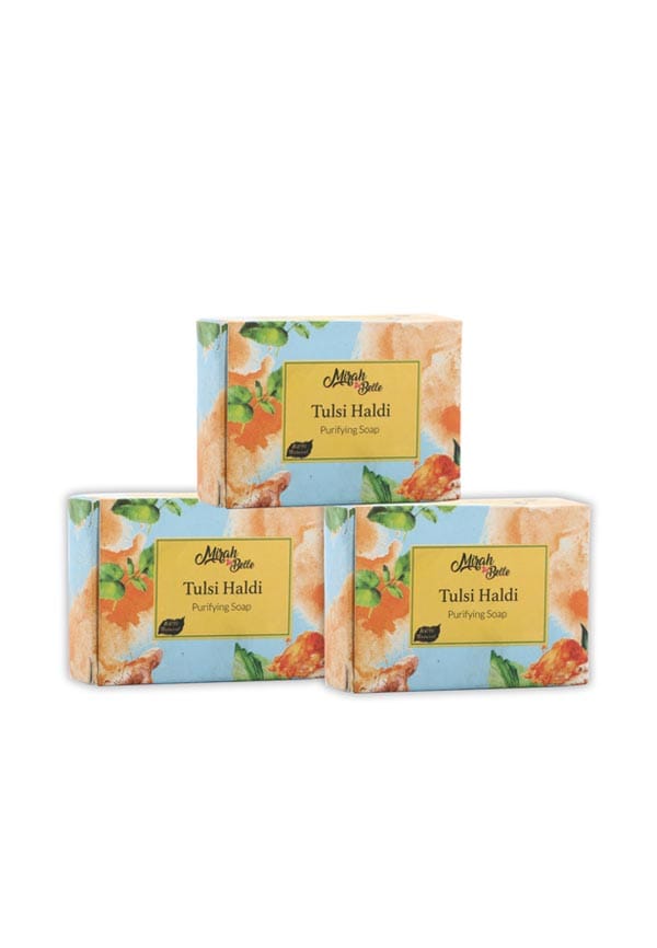 Organic Tulsi Haldi Purifying Soap Bar