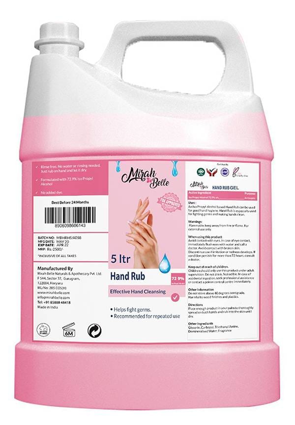 Hand Rub Sanitizer Gel