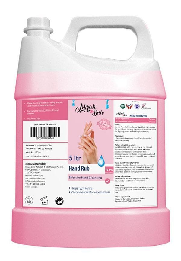 Hand Rub Sanitizer Liquid Hand Rub Sanitizer Liquid