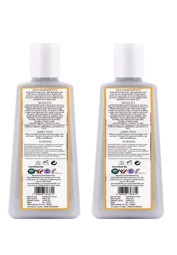 Natural & Organic - Activated Charcoal Shampoo – thumbnail 2
