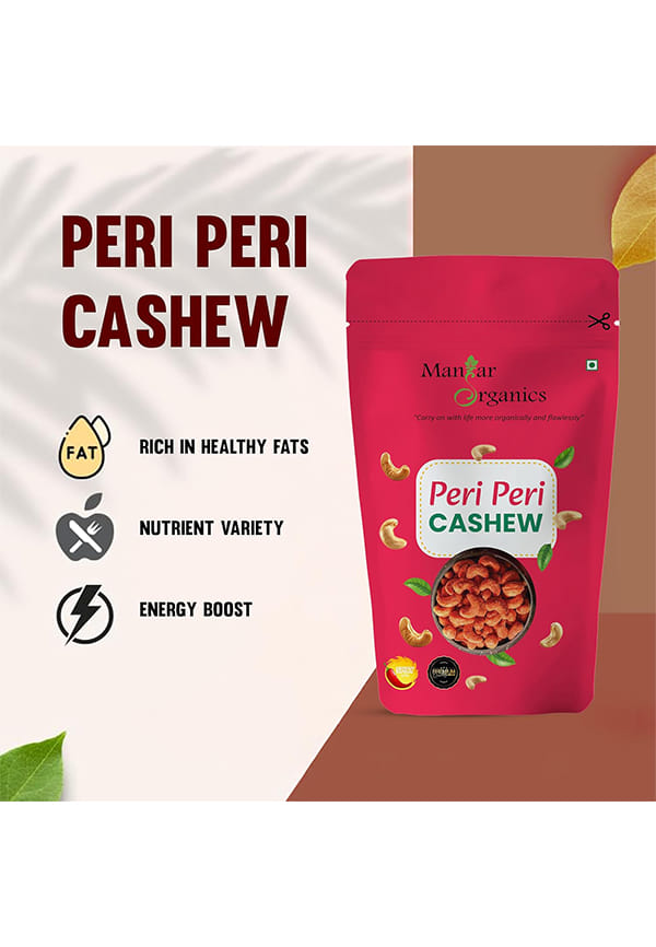 Peri Peri Cashews – Spicy & Crispy Roasted Cashews | Gourmet Snack | High Protein & Fiber – thumbnail 4