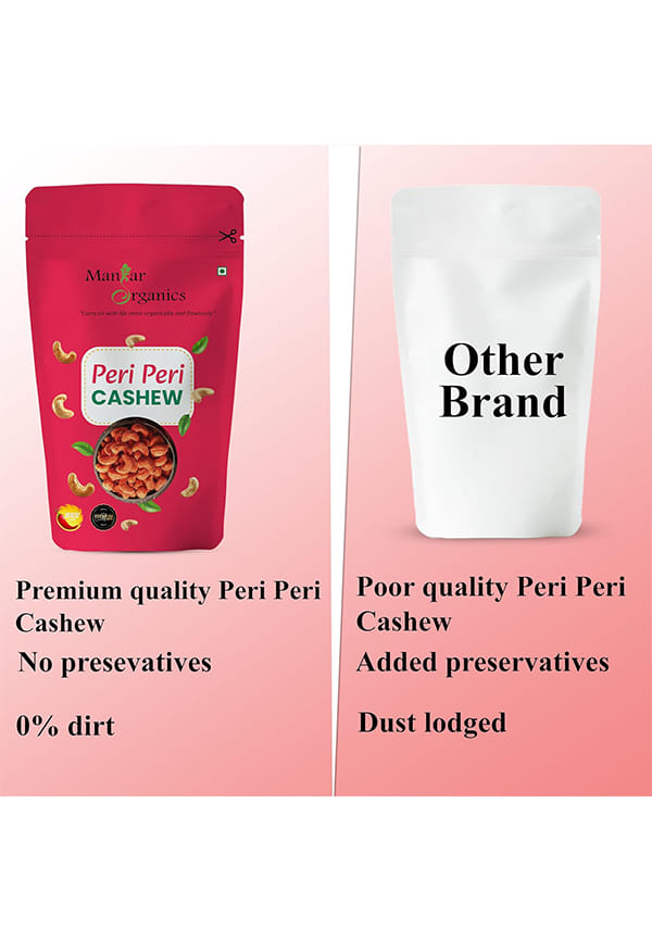 Peri Peri Cashews – Spicy & Crispy Roasted Cashews | Gourmet Snack | High Protein & Fiber – thumbnail 6