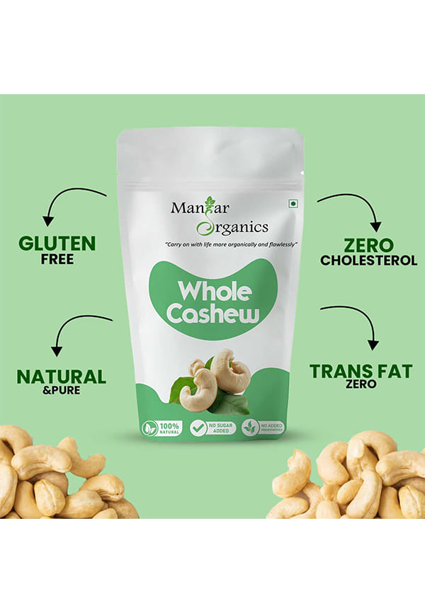 Pure Whole Cashew (Kaju) | Premium Nuts & Dry Fruits | Rich in Fibre, Vitamin E, K, B6 | Boost Immunity – thumbnail 5