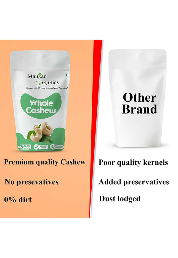 Pure Whole Cashew (Kaju) | Premium Nuts & Dry Fruits | Rich in Fibre, Vitamin E, K, B6 | Boost Immunity – thumbnail 6
