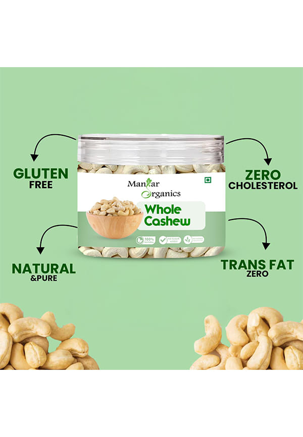 Pure Whole Cashew (Kaju) | Premium Nuts & Dry Fruits | Rich in Fibre, Vitamin E, K, B6 | Boost Immunity – thumbnail 5