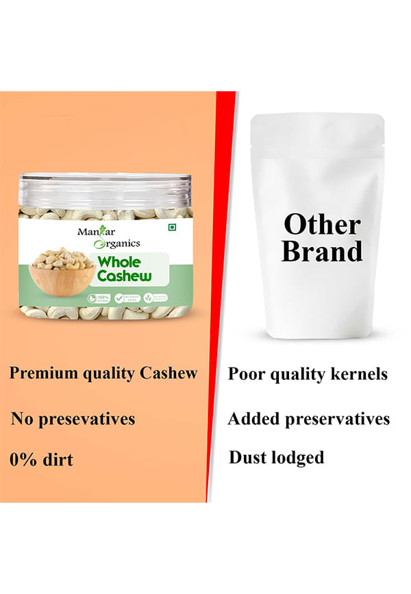 Pure Whole Cashew (Kaju) | Premium Nuts & Dry Fruits | Rich in Fibre, Vitamin E, K, B6 | Boost Immunity – thumbnail 6