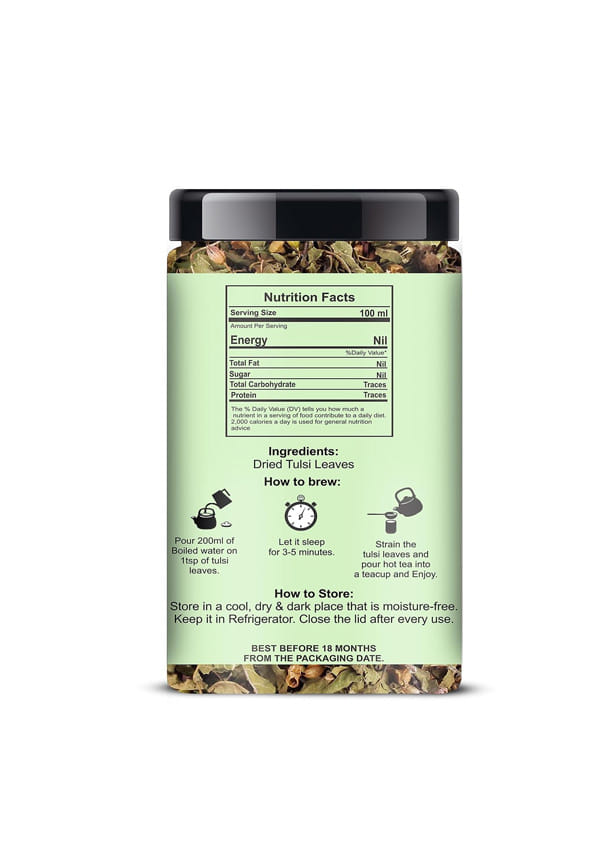Tulsi Leaves 120gm Jar – thumbnail 4