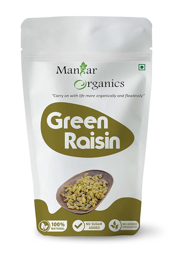 Green Raisins (Kishmish) Jar | Dried Seedless | Super Long Raisins | Nutritious | Rich in Iron & Vitamin B Green Raisins (Kishmish) Jar | Dried Seedless | Super Long Raisins | Nutritious | Rich in Iron & Vitamin B