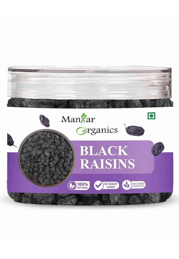 Black Raisins, Kali Kishmish | Kali Draksh | Dry Fruits | Flavourful & Delicious Snack