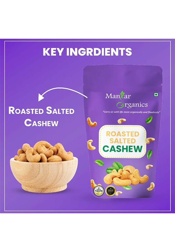 Roasted Salted Cashew Nuts Jar | Flavourful & Crunchy Snack | Premium Kaju nuts – thumbnail 4