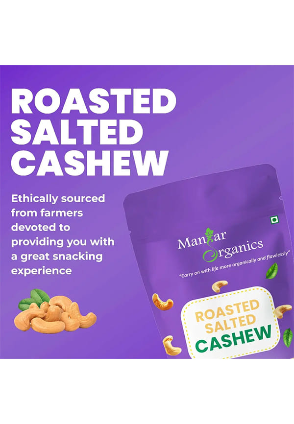 Roasted Salted Cashew Nuts Jar | Flavourful & Crunchy Snack | Premium Kaju nuts – thumbnail 5