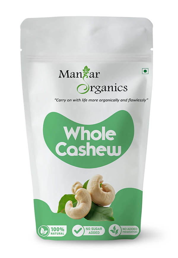 Pure Whole Cashew (Kaju) | Premium Nuts & Dry Fruits | Rich in Fibre, Vitamin E, K, B6 | Boost Immunity