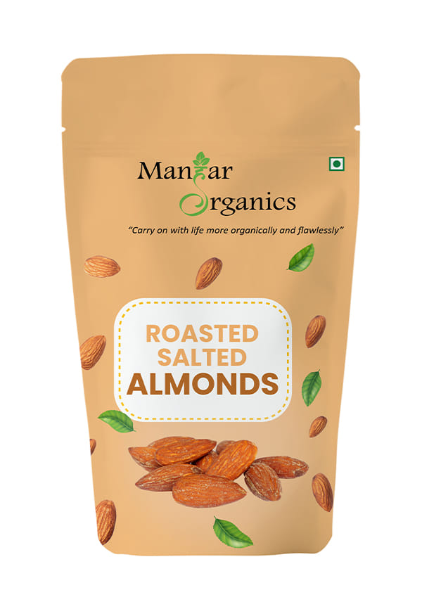 Classic Salted & Roasted Almonds | Badam Dry Fruit | High Protein Snack & Super Healthy Crunchy Nuts